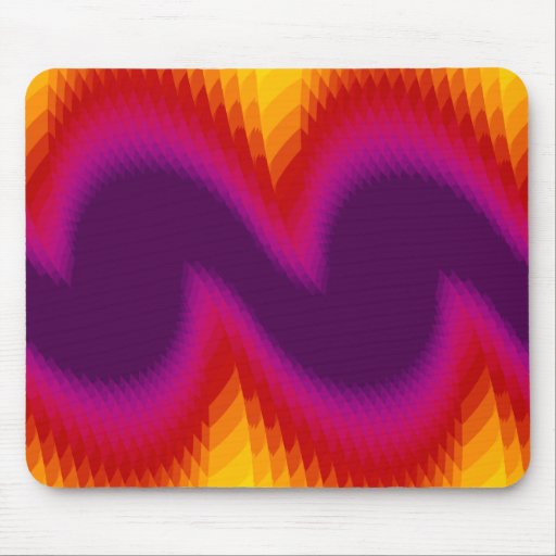 Mousemat, Abstract Soundwaves, Bright Colours Mousepads