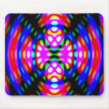 Mousemat, Abstract Trippy Colourful Background Mousepads