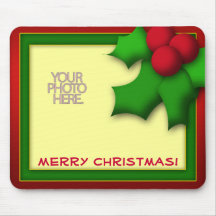 Mousemat Merry Christmas Photo Template Customize Mouse Pads