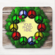 Mousemat Peace Wreath Photo Template Customize Mouse Pads