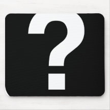 Mousemat, Question Mark Icon Punctuation Mouse Pads