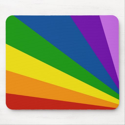 Mousemat Rainbow Stripe Zoom Abstract Design Mouse Pads