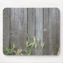 Mousemat, Wood Fence and Cheatgrass Mousepad