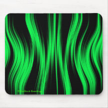Mousepad au néon noir vert tapis de souris