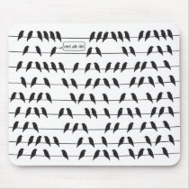mousepad birds on a wire