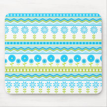 Mousepad bleu de jardin d'agrément tapis de souris