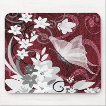 Mousepad-Butterfly Floral mousepads