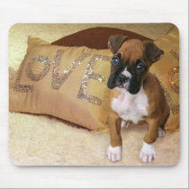 Mousepad d'amour de boxeur tapis de souris