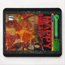 Mousepad d'anniversaire de fan de jeu d'ordinateur tapis de souris