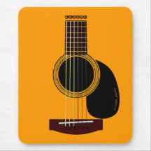 mousepad de guitare acoustique tapis de souris