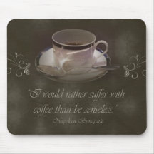 Mousepad de l'amant de café tapis de souris