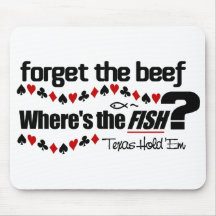 Mousepad de poissons de tisonnier tapis de souris