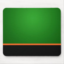 Mousepad Green Orange Black Mousemat