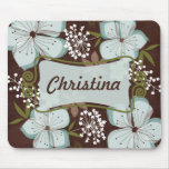Mousepad Hawaiian Blue Flower