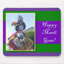 Mousepad heureux de clown de Mardis Gras Tapis De Souris