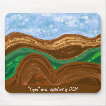 Mousepad, layers evoking the Southwest