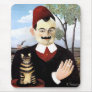 Mousepad:  "Man & Cat" by Henri Rousseau