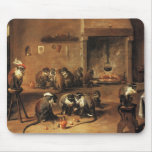 Mousepad: Monkey Art:  Monkeys in Kitchen