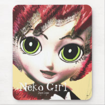 Mousepad, Neko Girl 2 (Digital Art)
