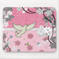 Mousepad-Pink Designed Dove mousepads