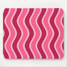 Mousepad rayé rose tourbillonnant tapis de souris