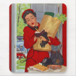 Mousepad ~ Retro Mid-Century Fashions Grocery Shop