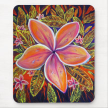 Mousepad rose de Plumeria de CBjork Tapis De Souris