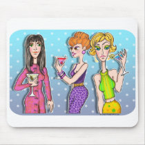 Mousepad - Three Martini Divas