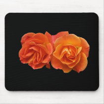 Mousepad, Two Apricot Roses