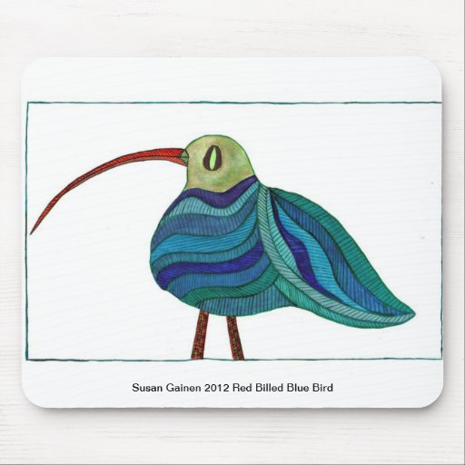 Mousepad Veronica, Red-Billed Bluebird