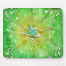 Mousepad vert tapis de souris