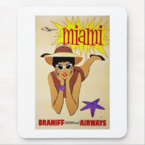 Mousepad-Vintage Miami Advertisement