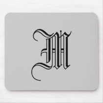 Mousepad with monogram