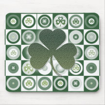 Mousepads irlandais de shamrocks tapis de souris