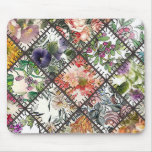 Mousepads with bright colorful repeat patterns