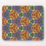 Mousepads with bright colourful repeat patterns