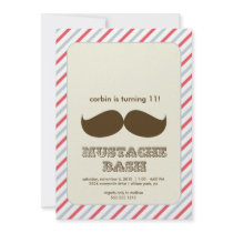moustache bash invitation