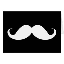 Moustache blanche de guidon sur l'arrière - plan n cartes