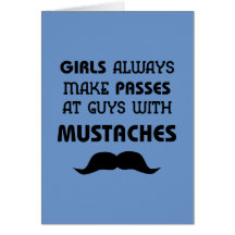 Moustache Card