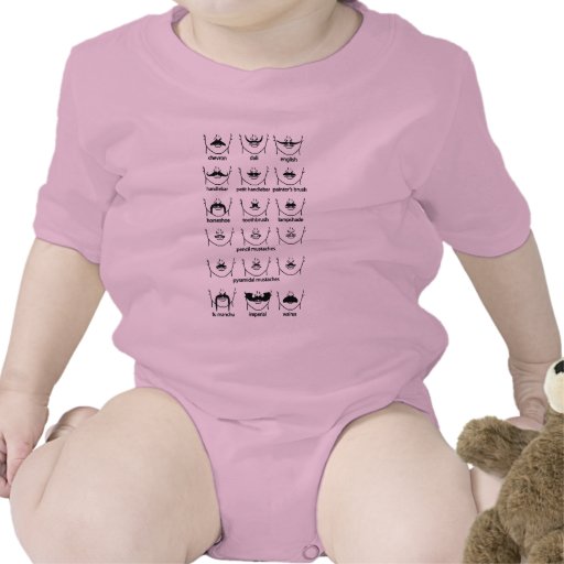 Moustache Chart Bodysuit