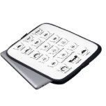 Moustache Chart Laptop Sleeve Case