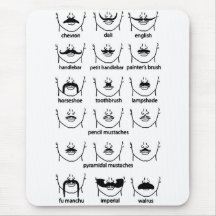 Moustache Chart Mouse Pad