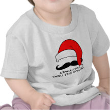 Moustache Christmas - Staching thru the snow Shirts