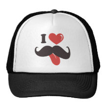 Moustache Collection Mesh Hats