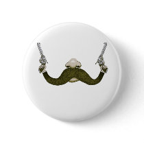 Moustache Cowboy Buttons