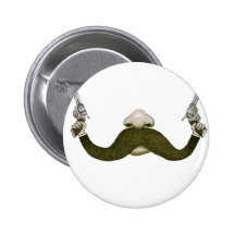 Moustache Cowboy Pins