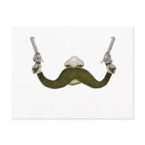 Moustache Cowboy Post Cards