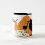 Moustache crow mug