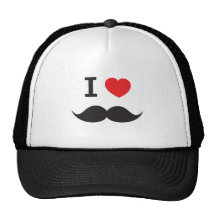 Moustache d'amour casquettes de camionneur