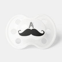 Moustache de "A" binky Tétine Pour Bébé